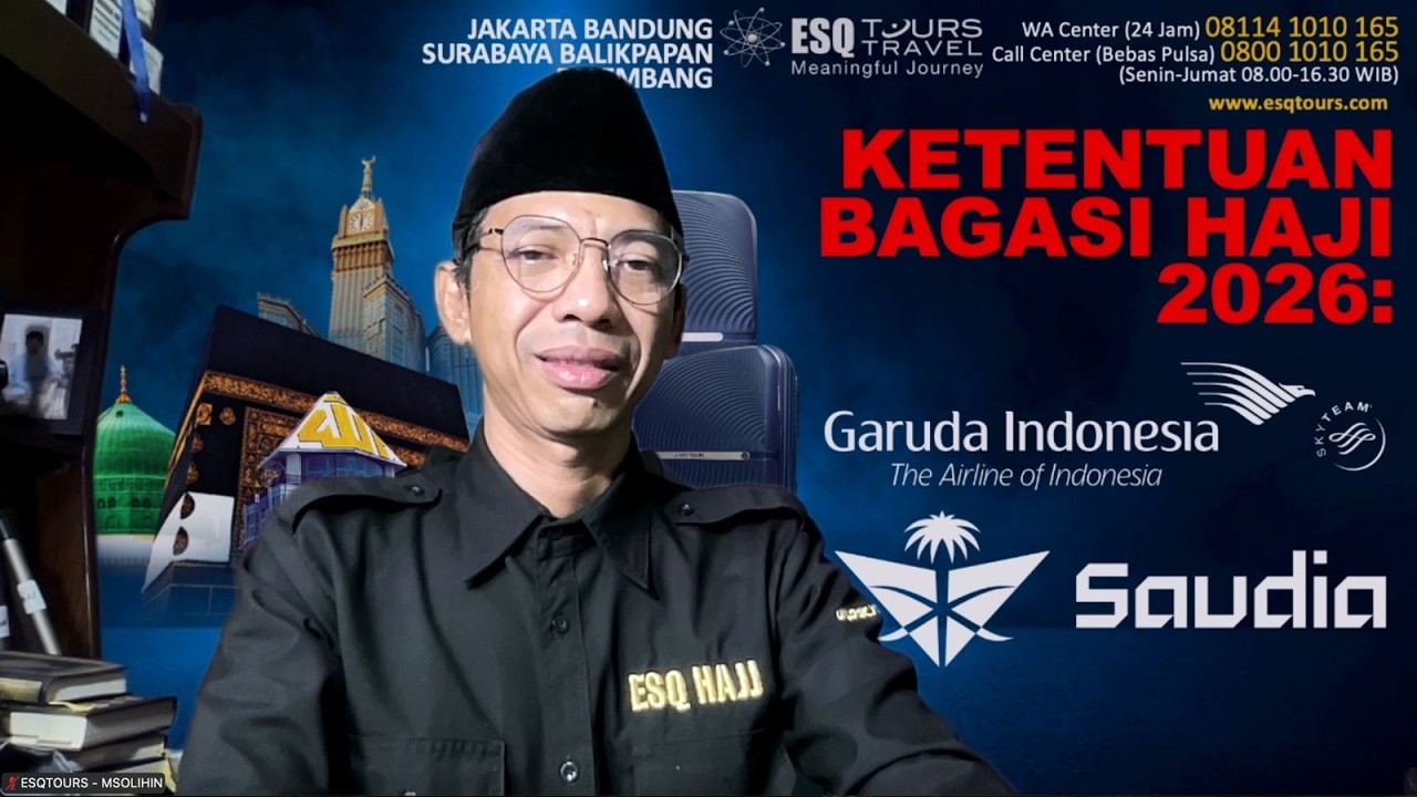 KETENTUAN BAGASI HAJI 2026 : GARUDA INDONESIA DAN SAUDIA AIRLINES