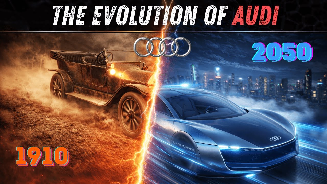 Evolution of Audi (1910 - 2050): From Vintage to Future Magnetic Hypercar