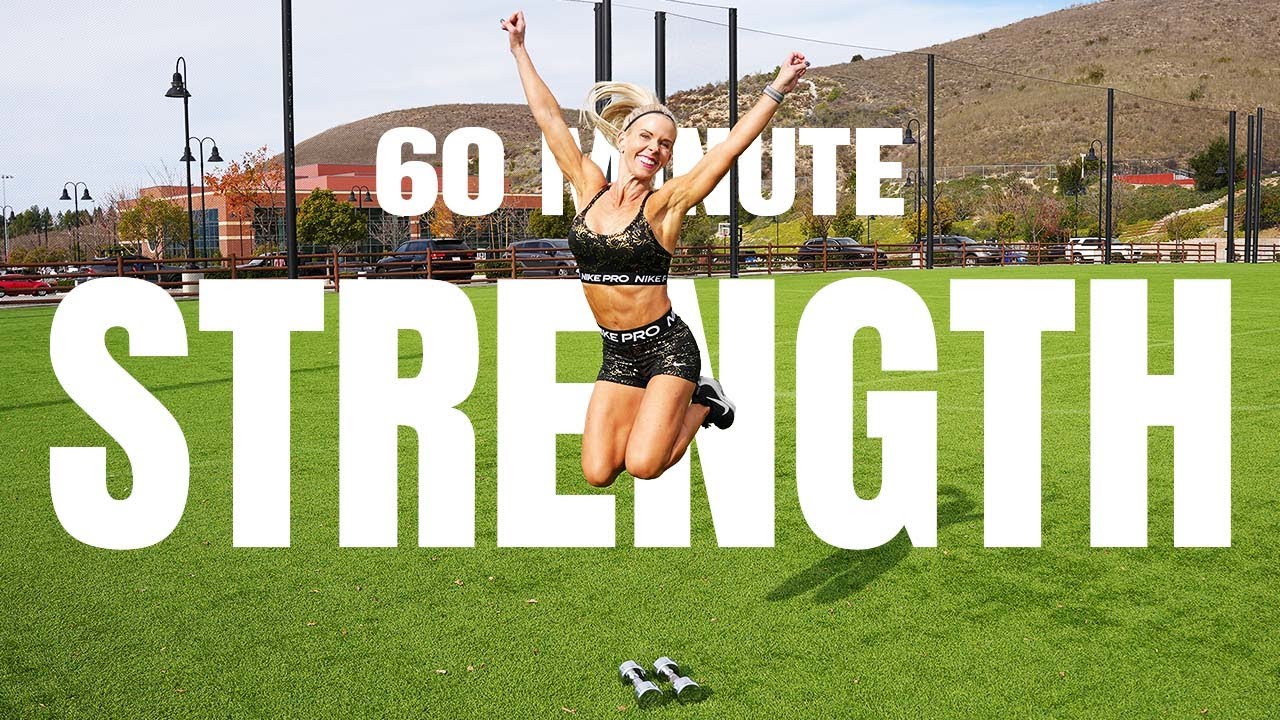 60 MINUTE HIGH INTENSITY HIIT WITH WEIGHTS | Strength And Cardio ...