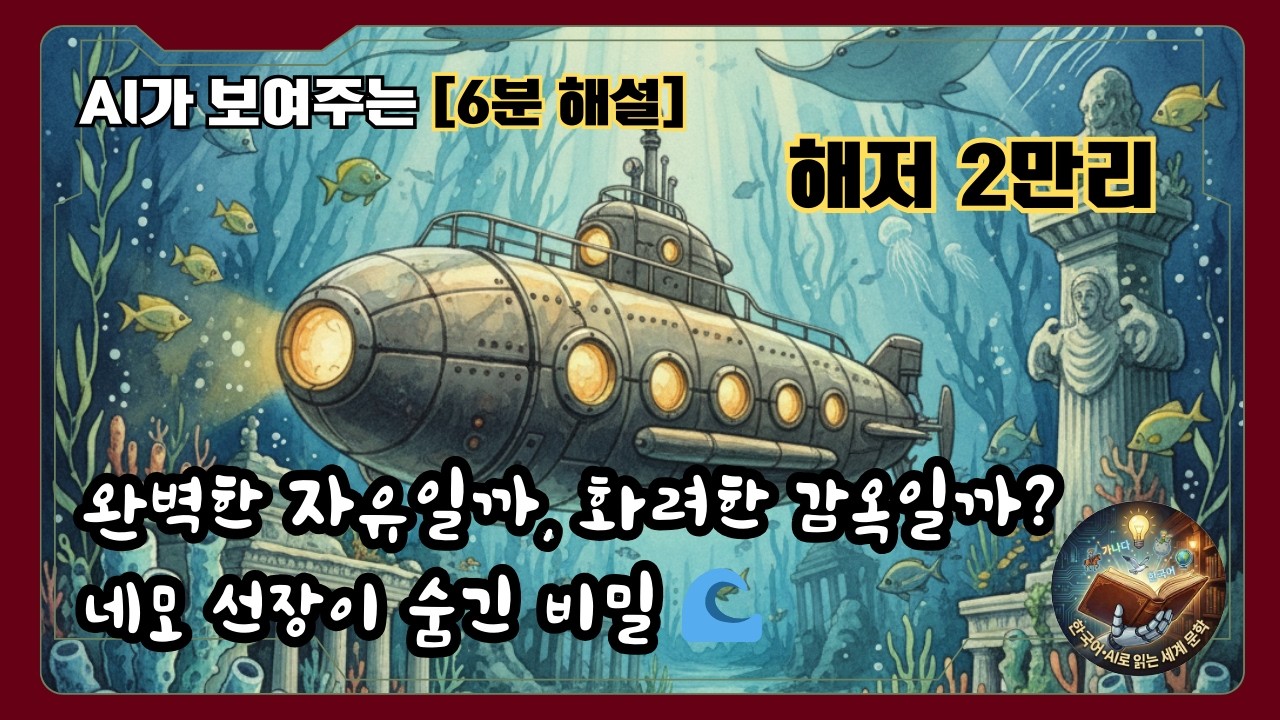 [6분 해설] 해저 2만리(Twenty Thousand Leagues Under the Sea) 완벽한 자유일까, 화려한 감옥일까? 네모 선장이 숨긴 비밀 🌊