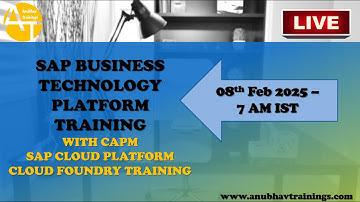 SAP BTP CAPM Development Track Course | Anubhav Trainings  | contact@anubhavtrainings.com