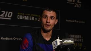 Post-Fight Scrum with Myles Jury at UFC 210