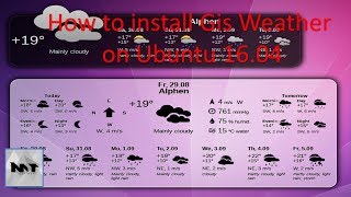 How to install Gis Weather on Ubuntu 16.04 screenshot 5