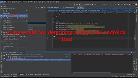 #Android studio | could not determine artifacts for androidx