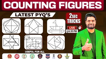 Counting Figures Tricks (Non Verbal Reasoning) By Chandan Venna Sir  Find Number Of Triangles Easily