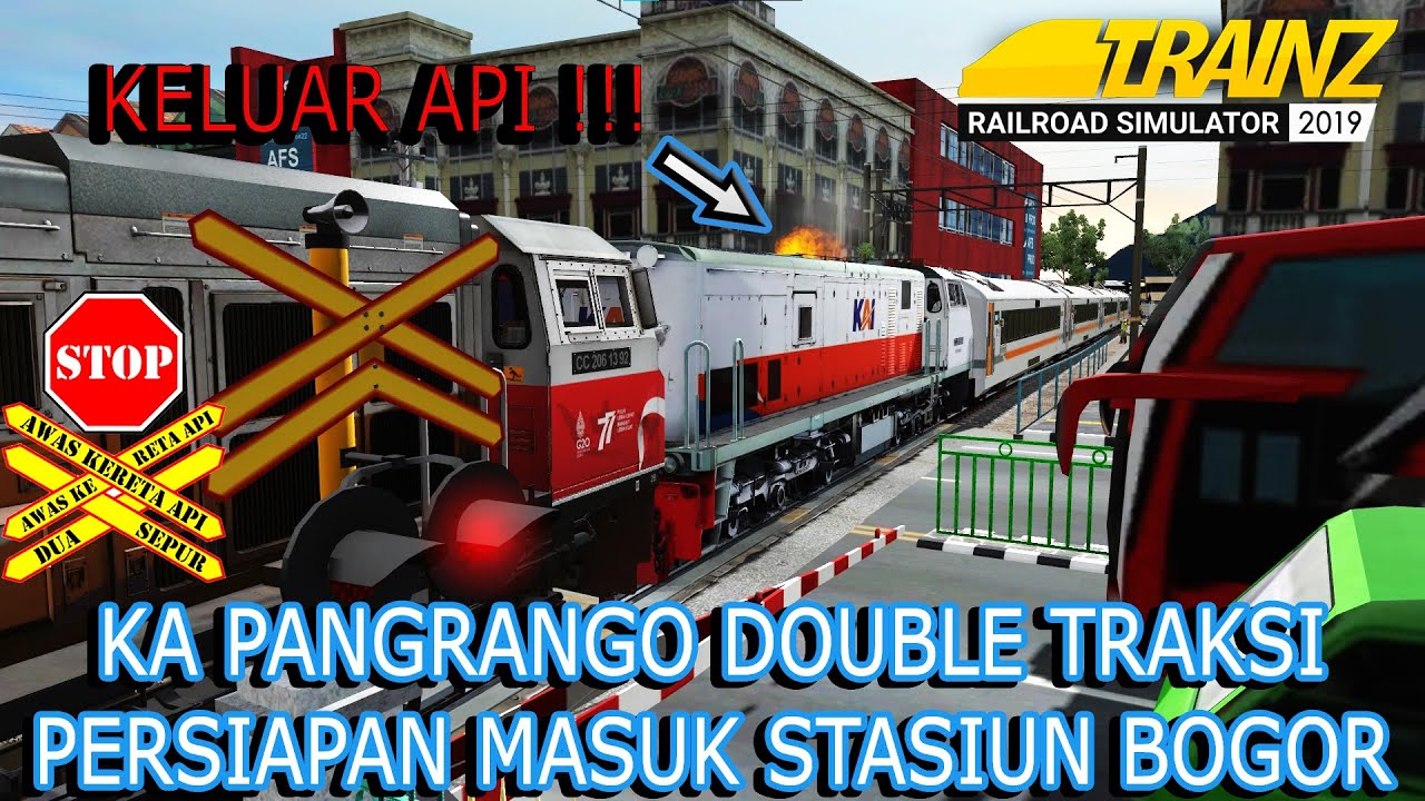Kompilasi KA Pangrango Dengan Double Traksi | Trainz Simulator Indonesia