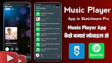 Spotify App in Sketchware | music player app in sketchware| app Kaise banaye #sketchpro #grid