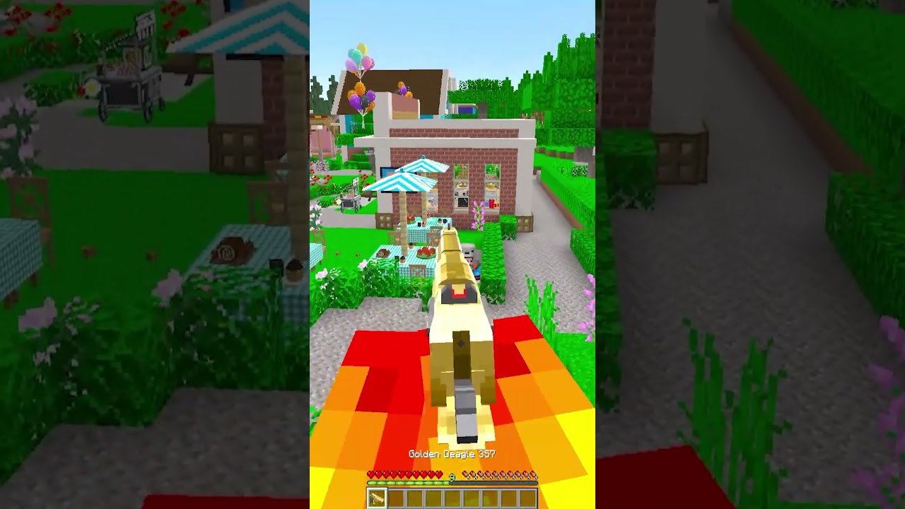 Minecraft But I'm Not Allowed to Touch the Color #shorts - YouTube
