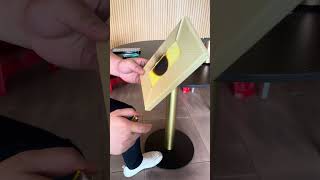 #shorts Fireproof test for leather protective wall pad.  #walldecor