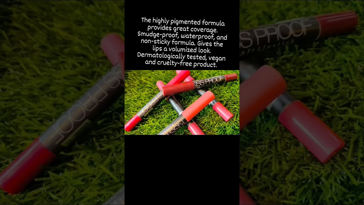 KISSPROOF-Matte Crayon Lipstick Available in multiple shades Shop Now