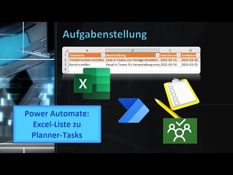 Power Automate: Planner-Import aus Excel-Datei