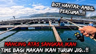 Mancing di Kelong Rumah Rakit Teluk Bahang | Ada Ikan Siakap Besar