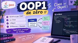 OOP1 من الصفر 👩🏻‍💻 | شرح Class و Object بالتفصيل + تطبيق عملي بـ Java على Eclipse