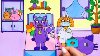 [🐾Paper diy🐾] Care tips Catnap is sick 💊 Poppy Playtime Chapter 3 Hospital Blind Bag Compilation