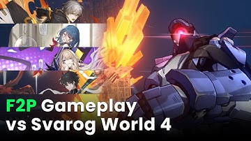 F2P GAMEPLAY vs Svarog World 4 Difficulty 1 | Simulated Universe - Honkai Star Rail