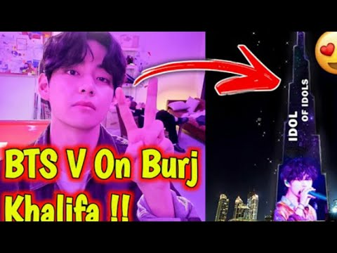BTS V (KIM TAEHYUNG's) Birthday Production at burj Khalifa