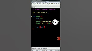 Simple Triangle Pattern using C programming Part 2