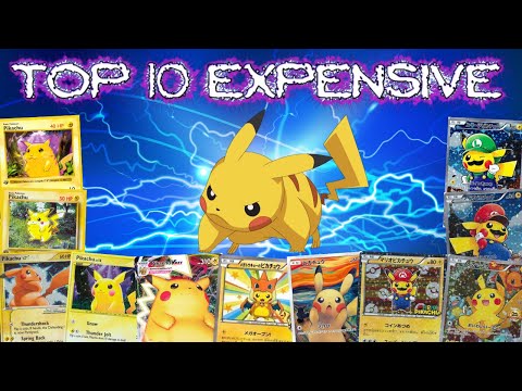 Top 10 Expensive Pikachu Pokémon Cards!