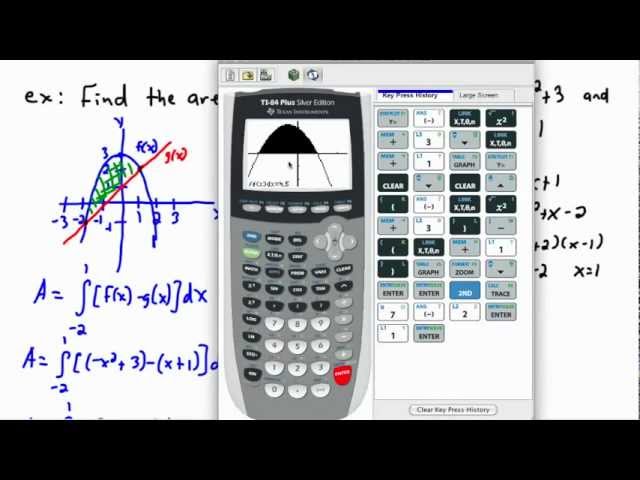 Calculus - Integrals - area between two curves (2/2) - (IB Math, GCSE, A level, AP)