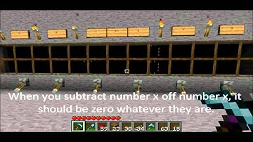 Minecraft 4-bit binary calculator - add and substract with DISPLAY