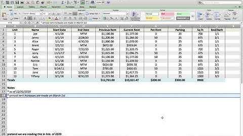 Multifamily Underwriting For Beginners, Pt1 Rent Roll