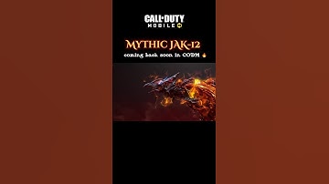Mythic JAK-12 drop returning soon! #codm