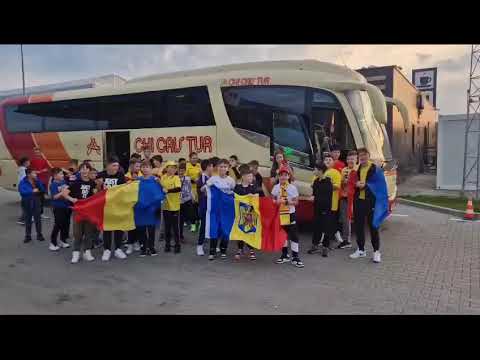 Elevii unei scoli din Timisoara sustin Romania in duelul cu Andorra din preliminariile Euro 2024