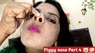 piggy nose || pig nose challenge Part 4 🐷🐽🤪🤭