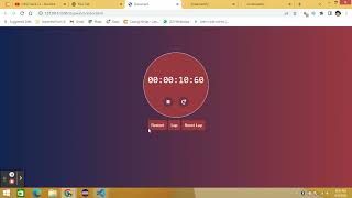 StopWatch using HTML, CSS and JavaScript