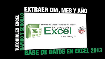 Extraer Día, Mes y Año de una Fecha - Bases de Datos Cap.  5