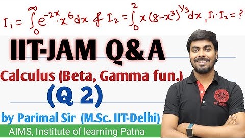 IIT-JAM Q&A | Test- 2 | (Q2) | Calculus | #AIMS #iitjam  #bscmaths | Parimal Sir (M.Sc. IIT-Delhi)