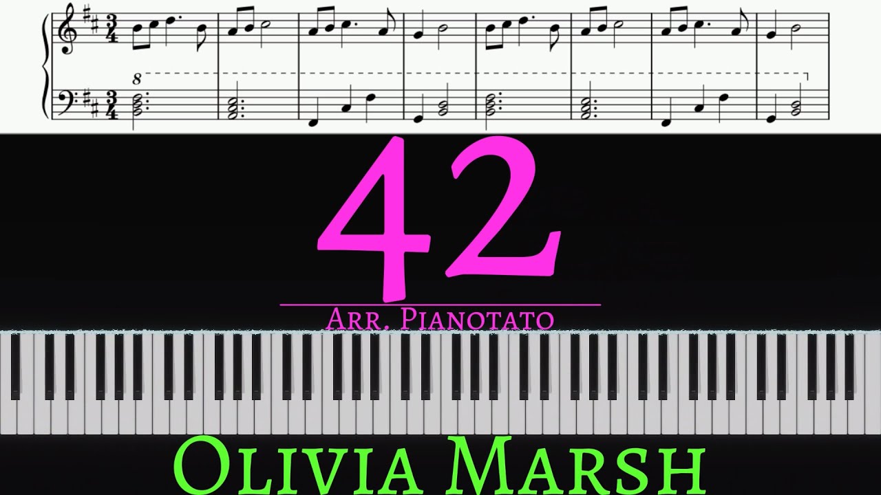Olivia Marsh - 42 | Piano cover by Pianotato