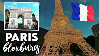 Paris on Bloxburg City Tour | France Town Build | Eiffel Tower, Arc de Triomphe & more | ROBLOX