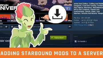 Adding Workshop Mods to a Starbound Server