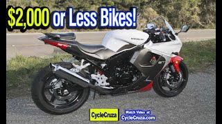 5 CHEAP Motorcycles $2,000 or Less!