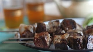 Boulfaf : Brochettes de foie à la crépine / بولفاف : أسياخ الكبد لعيد الأضحى