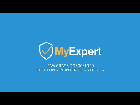 Sawgrass SG500 and SG1000 Resetting Printer Connection - MyExpert Tutorial