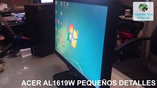 Monitor Lcd 19 Acer AL1916W Pantalla Vga 1440x900 Wide Envio