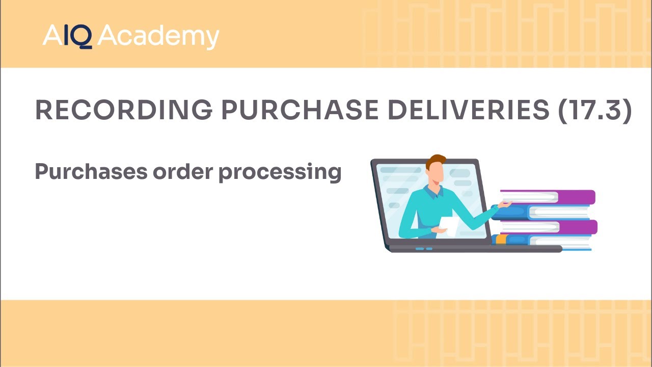 How to record Purchase Deliveries in AccountsIQ (17.3)