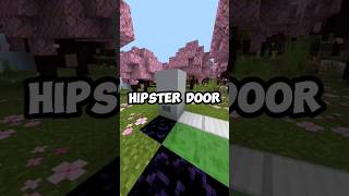 Easy Button Hipster door Tutorial #mcpe #shorts