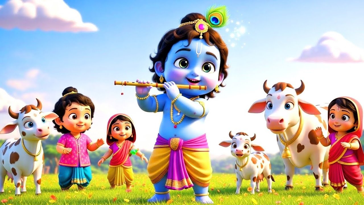 Choti Choti Gaiya, Chote Chote Gwal | छोटी छोटी गैया | #Little Krishna Bhajan - Krishna Bal Leela