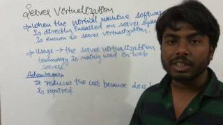 Cloud Computing Lecture 10 Server Virtualization