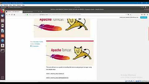 Install and Remove Tomcat8 in UBUNTU apt-get | CG | English