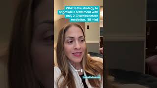 Divorce Mediation & Settlement Offer Strategy - with only 2-3 weeks to get prepared. Negotiation 101