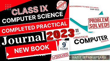 Practical Journal 2023 (New Book) | Computer Science Class IX | How to complete it | Sindh board