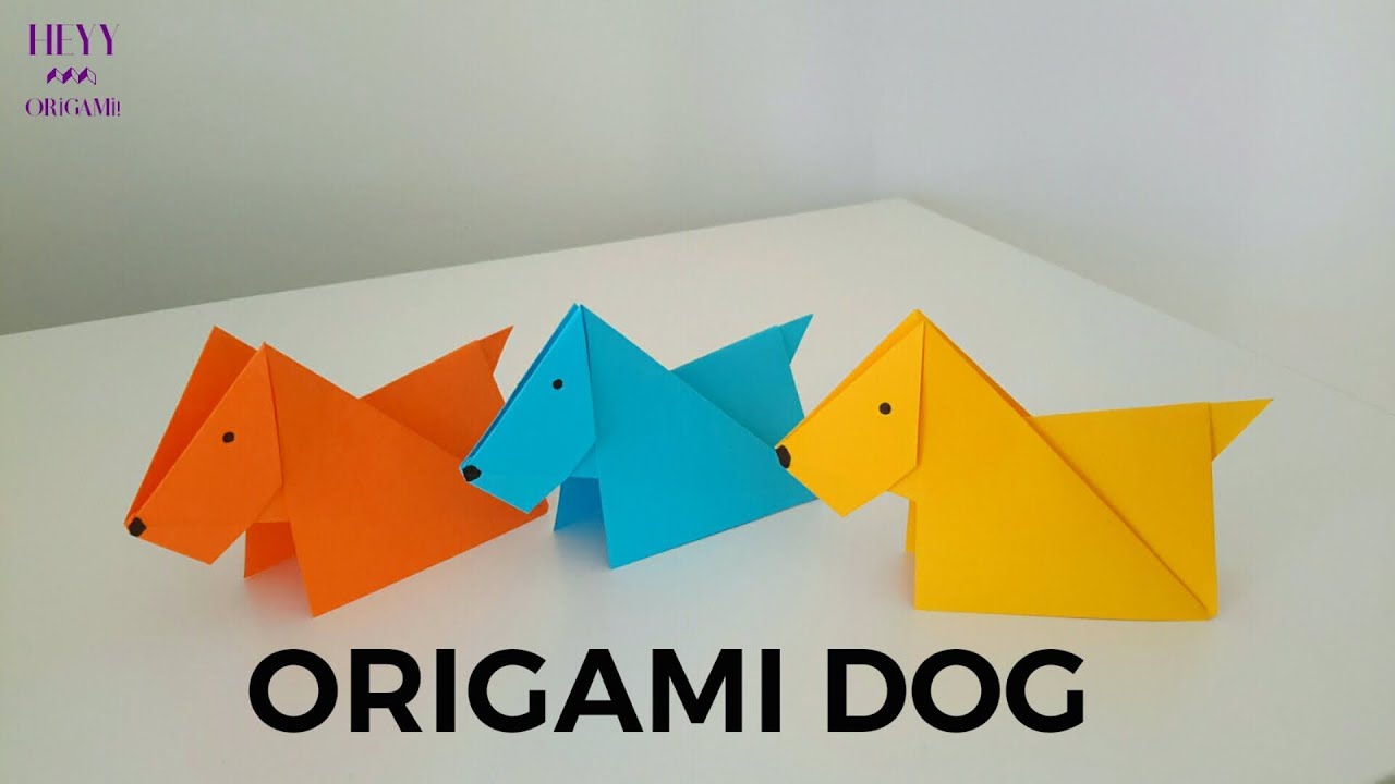 Easy Origami Dog Tutorial