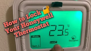 Honeywell Thermostat. Look And unlock programming mode Setup