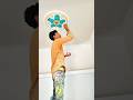 ফ্যান ক্লাম কালার করলাম 🏡 #home #homedecor #artvideo #love#wallart #wallpainting #duetchallenge