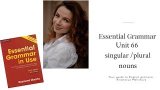 Essential Grammar in Use | Unit 66 Singular/ Plural nouns