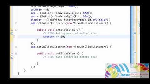 Lap trinh Android App   10   Using setText method for our button